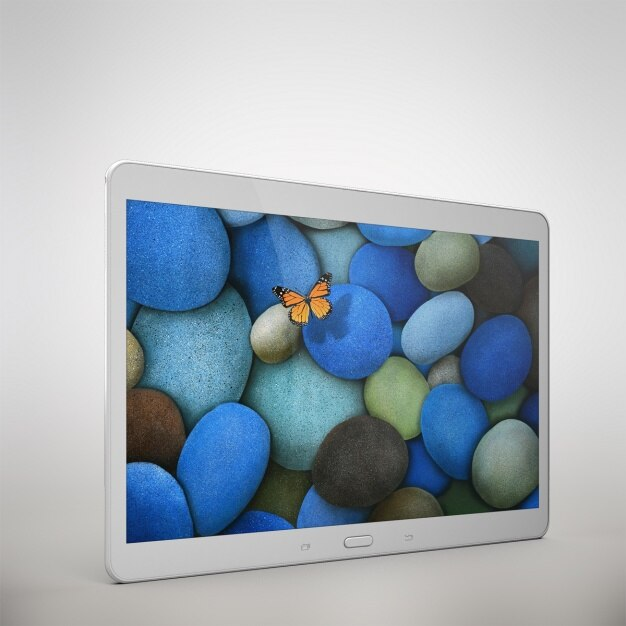 Tablette tactile blanche